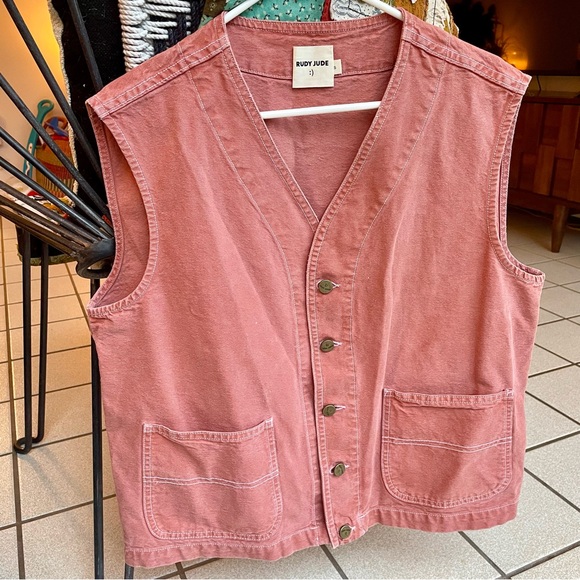 EUC Canvas Roper Vest - Terracotta - Picture 2 of 4